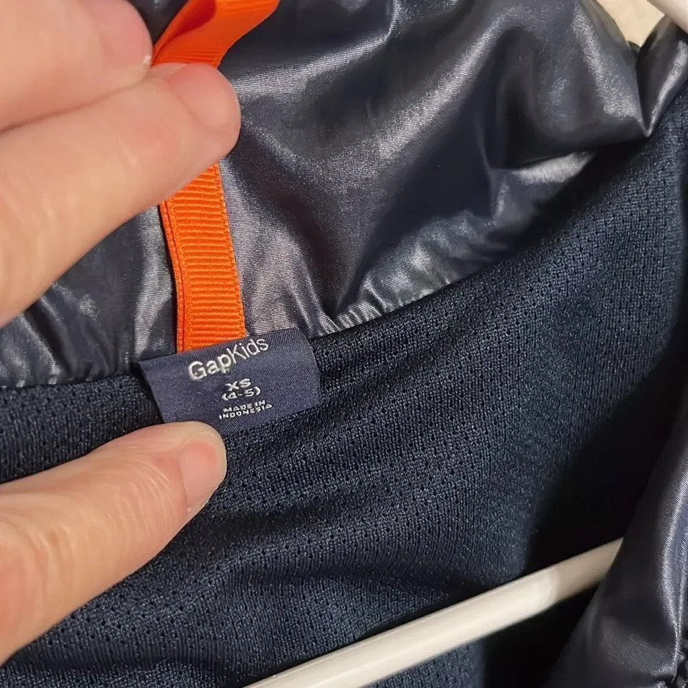 Gap Kids Navy Blue Hooded Windbreaker